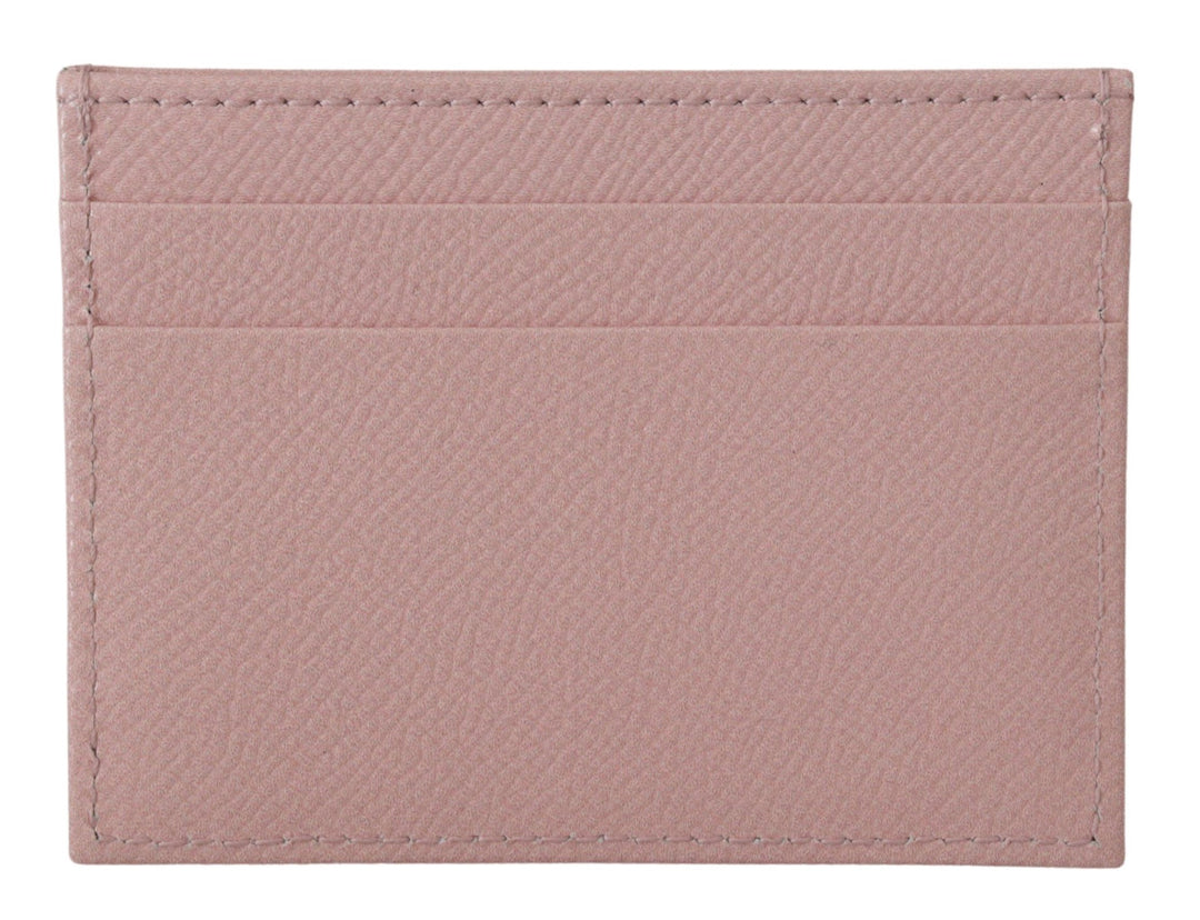 Dolce & Gabbana Pink Leather #DGLovesLondon  Cardholder Case Wallet