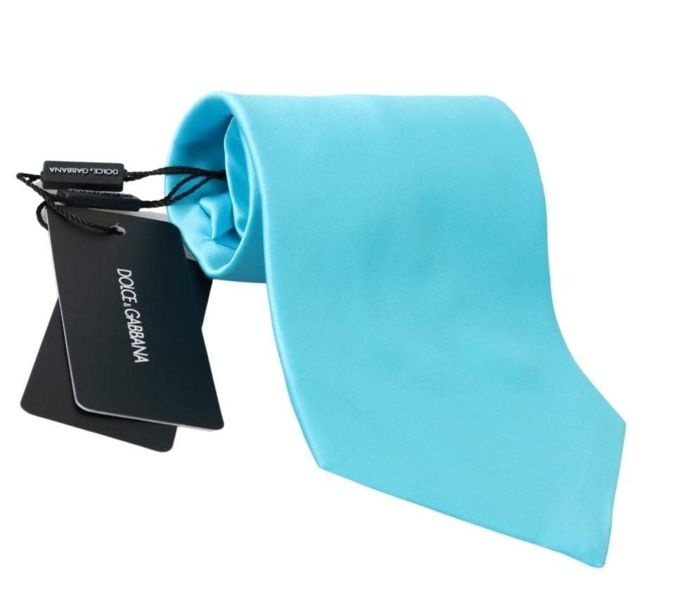 Dolce & Gabbana Light Blue Wide Mens Necktie Accessory 100% Silk Tie #men, Accessories - New Arrivals, Blue, Brand_Dolce & Gabbana, Catch, Dolce & Gabbana, feed-agegroup-adult, feed-color-blue, feed-gender-male, feed-size-OS, Gender_Men, Kogan, Ties & Bowties - Men - Accessories at SEYMAYKA