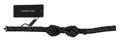 Dolce & Gabbana  Black Polka Dots Silk Adjustable Neck Papillon Men Bow Tie #men, Accessories - New Arrivals, Black, Brand_Dolce & Gabbana, Catch, Dolce & Gabbana, feed-agegroup-adult, feed-color-black, feed-gender-male, feed-size-OS, Gender_Men, Kogan, Ties & Bowties - Men - Accessories at SEYMAYKA