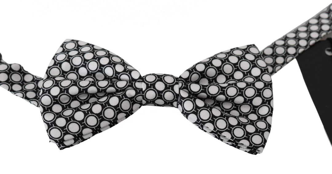 Dolce & Gabbana  Men Black White Circles Adjustable Neck Papillon Bow Tie #men, Accessories - New Arrivals, Black/White, Brand_Dolce & Gabbana, Catch, Dolce & Gabbana, feed-agegroup-adult, feed-color-black, feed-color-white, feed-gender-male, feed-size-OS, Gender_Men, Kogan, Ties & Bowties - Men - Accessories at SEYMAYKA