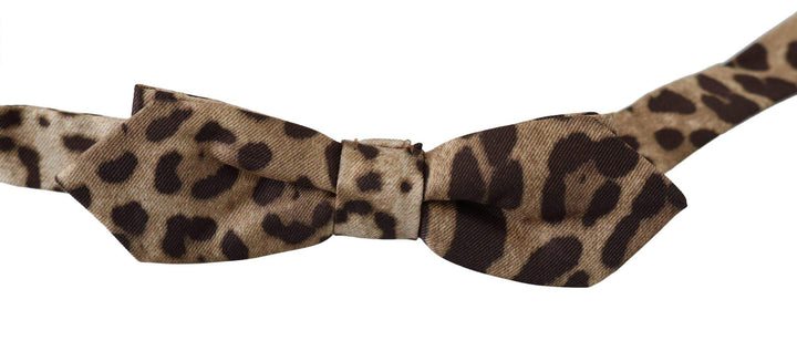 Dolce & Gabbana Brown Leopard Silk Adjustable Neck Papillon Men Bow Tie #men, Accessories - New Arrivals, Brand_Dolce & Gabbana, Brown, Catch, Dolce & Gabbana, feed-agegroup-adult, feed-color-brown, feed-gender-male, feed-size-OS, Gender_Men, Kogan, Ties & Bowties - Men - Accessories at SEYMAYKA