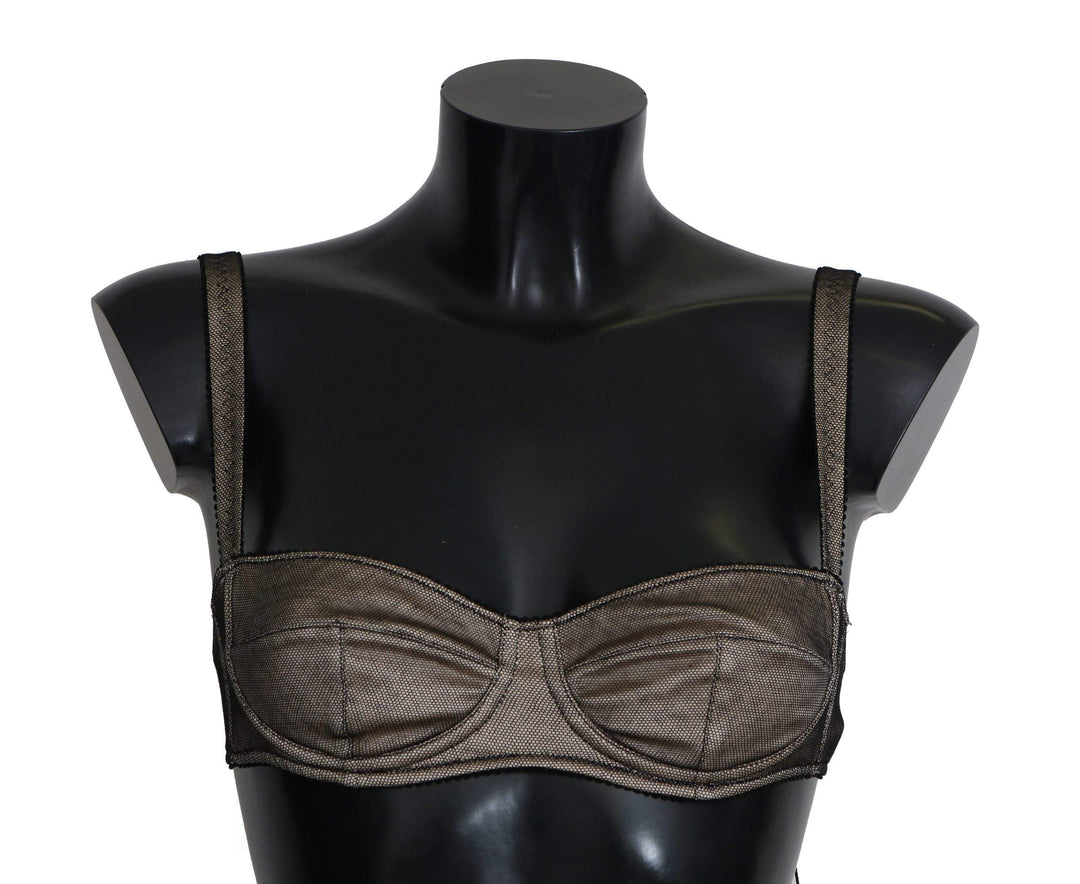Dolce & Gabbana  Brown Regg Balconcino Imbottito Bra Underwear #women, Brand_Dolce & Gabbana, Brown, Catch, Dolce & Gabbana, feed-agegroup-adult, feed-color-brown, feed-gender-female, feed-size-IT2 | S, feed-size-IT3 | M, Gender_Women, IT2 | S, Kogan, Underwear - Women - Clothing, Women - New Arrivals at SEYMAYKA