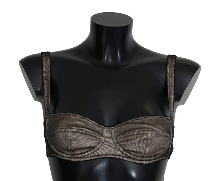 Dolce & Gabbana  Brown Regg Balconcino Imbottito Bra Underwear #women, Brand_Dolce & Gabbana, Brown, Catch, Dolce & Gabbana, feed-agegroup-adult, feed-color-brown, feed-gender-female, feed-size-IT2 | S, feed-size-IT3 | M, Gender_Women, IT2 | S, Kogan, Underwear - Women - Clothing, Women - New Arrivals at SEYMAYKA