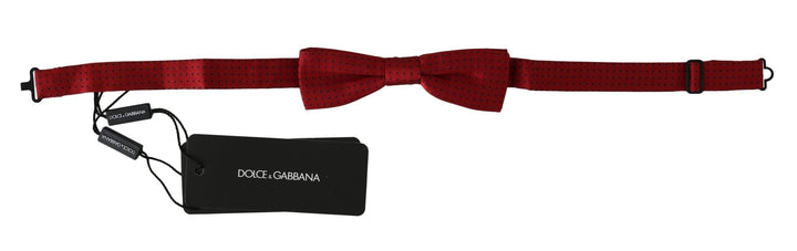 Dolce & Gabbana  Red Dotted Silk Adjustable Neck Papillon Bow Tie #men, Accessories - New Arrivals, Brand_Dolce & Gabbana, Catch, Dolce & Gabbana, feed-agegroup-adult, feed-color-red, feed-gender-male, feed-size-OS, Gender_Men, Kogan, Red, Ties & Bowties - Men - Accessories at SEYMAYKA