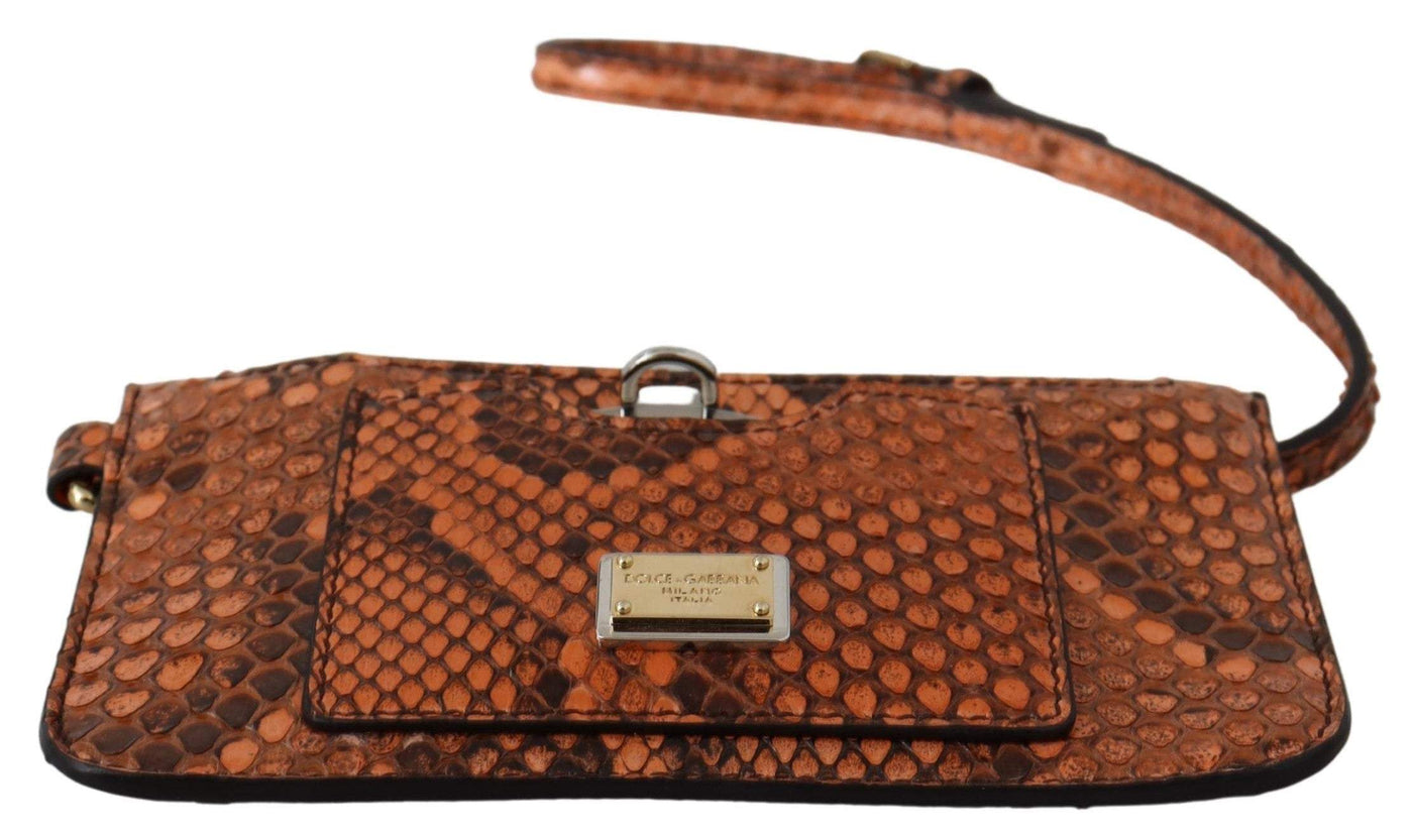 Dolce & Gabbana Brown Leather Coin Purse Wristlet Mirror AGNESE Wallet #women, Brown, Dolce & Gabbana, feed-agegroup-adult, feed-color-Brown, feed-gender-female, Handbags - New Arrivals, Wallets - Women - Bags at SEYMAYKA