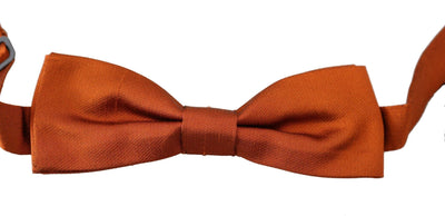 Dolce & Gabbana  Men Dark Orange Silk Adjustable Neck Papillon Bow Tie #men, Accessories - New Arrivals, Brand_Dolce & Gabbana, Catch, Dolce & Gabbana, feed-agegroup-adult, feed-color-orange, feed-gender-male, feed-size-OS, Gender_Men, Kogan, Orange, Ties & Bowties - Men - Accessories at SEYMAYKA