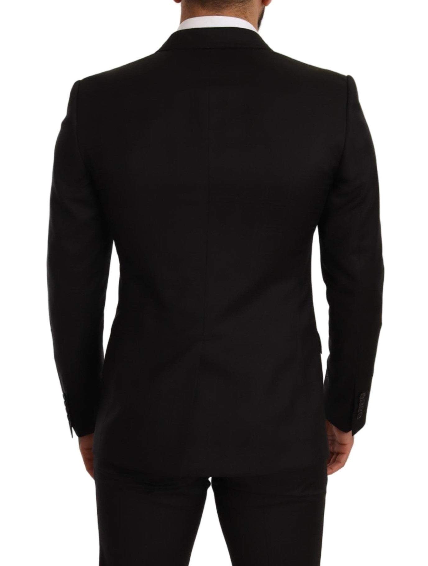 Dolce & Gabbana Black Check MARTINI SLIM FIT 2 Piece Suit #men, Black, Dolce & Gabbana, feed-agegroup-adult, feed-color-Black, feed-gender-male, IT44 | XS, IT46 | S, IT48 | M, IT50 | L, IT52 | XL, Suits - Men - Clothing at SEYMAYKA