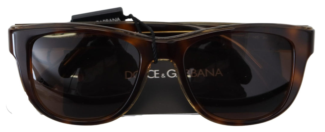 Dolce & Gabbana Plastic Full Rim Brown Mirror Lens DG4284 Sunglasses