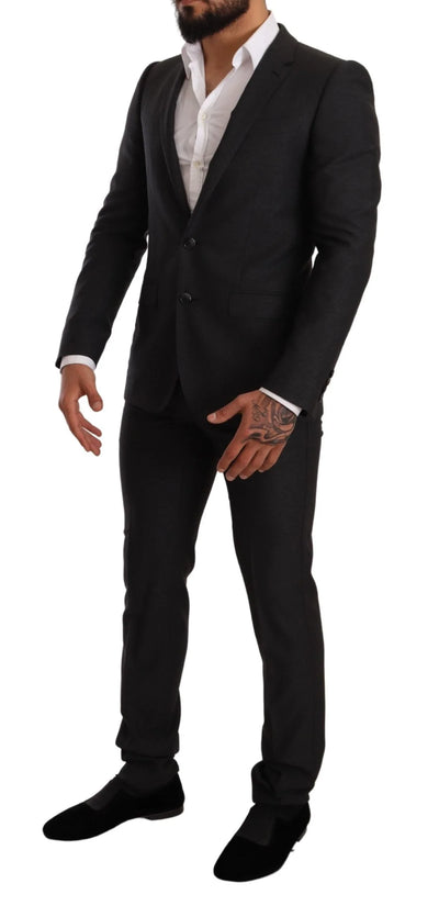 Dolce & Gabbana Gray Wool MARTINI Slim Fit Set Suit #men, Dolce & Gabbana, feed-agegroup-adult, feed-color-Gray, feed-gender-male, Gray, IT44 | XS, IT46 | S, IT48 | M, IT50 | L, Suits - Men - Clothing at SEYMAYKA