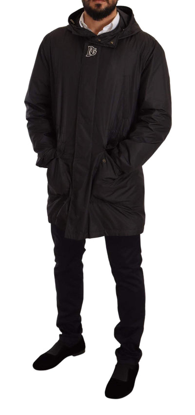 Dolce & Gabbana Black Hooded Mens Trench Coat Jacket #men, Black, Dolce & Gabbana, feed-agegroup-adult, feed-color-Black, feed-gender-male, IT44 | XS, IT46 | S, IT48 | M, IT50 | L, IT54 | XL, Jackets - Men - Clothing at SEYMAYKA