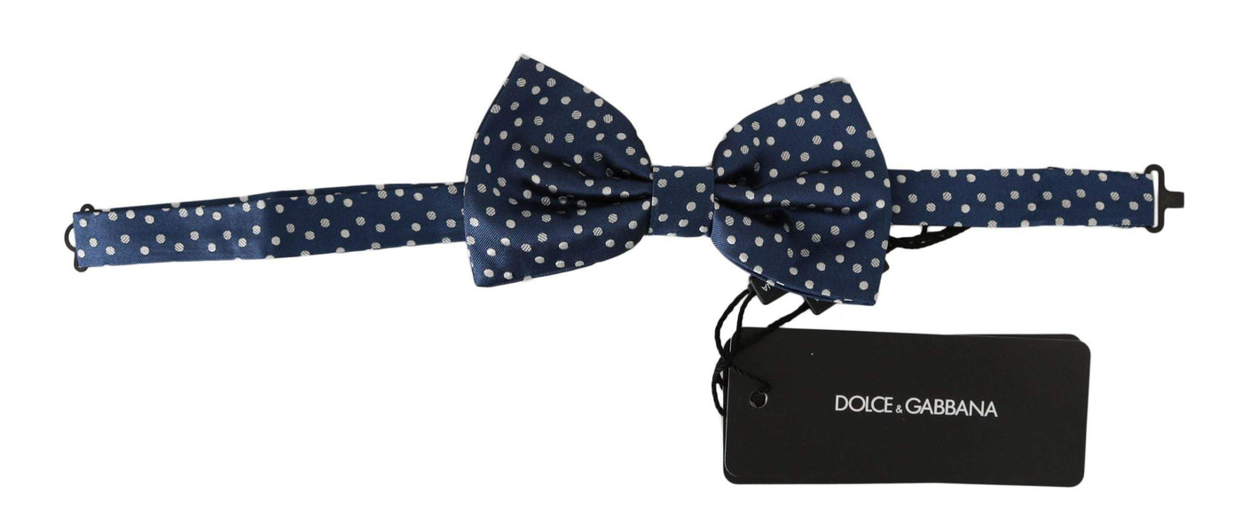 Dolce & Gabbana  Blue Polka Dots Silk Adjustable Neck Butterfly Mens Bow Tie #men, Accessories - New Arrivals, Blue, Brand_Dolce & Gabbana, Catch, Dolce & Gabbana, feed-agegroup-adult, feed-color-blue, feed-gender-male, feed-size-OS, Gender_Men, Kogan, Ties & Bowties - Men - Accessories at SEYMAYKA