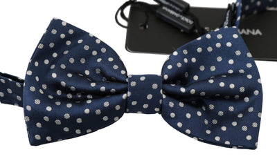 Dolce & Gabbana  Blue Polka Dots Silk Adjustable Neck Butterfly Mens Bow Tie #men, Accessories - New Arrivals, Blue, Brand_Dolce & Gabbana, Catch, Dolce & Gabbana, feed-agegroup-adult, feed-color-blue, feed-gender-male, feed-size-OS, Gender_Men, Kogan, Ties & Bowties - Men - Accessories at SEYMAYKA