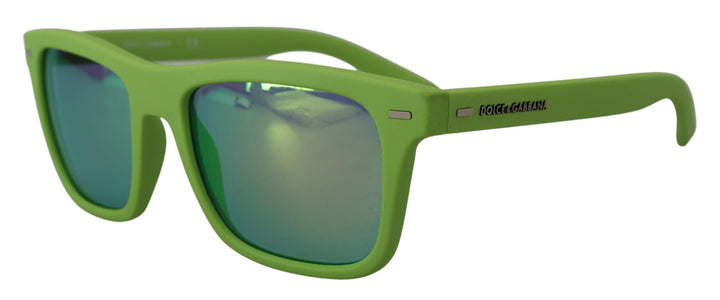 Dolce & Gabbana Green Rubber Full Rim Frame Shades DG6095 Acid Sunglasses