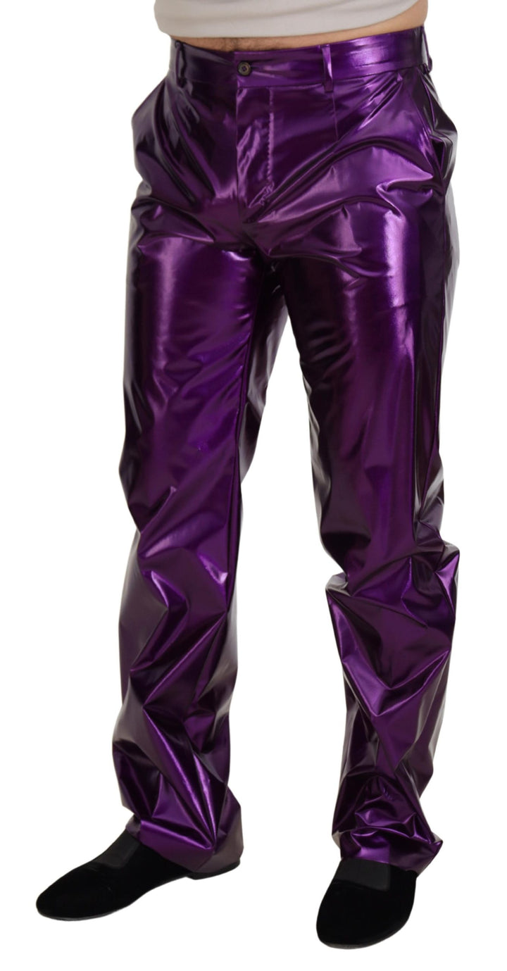 Dolce & Gabbana Purple Shining  Casual Pants