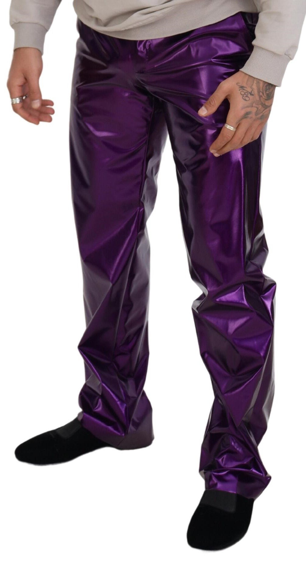 Dolce & Gabbana Purple Shining  Casual Pants