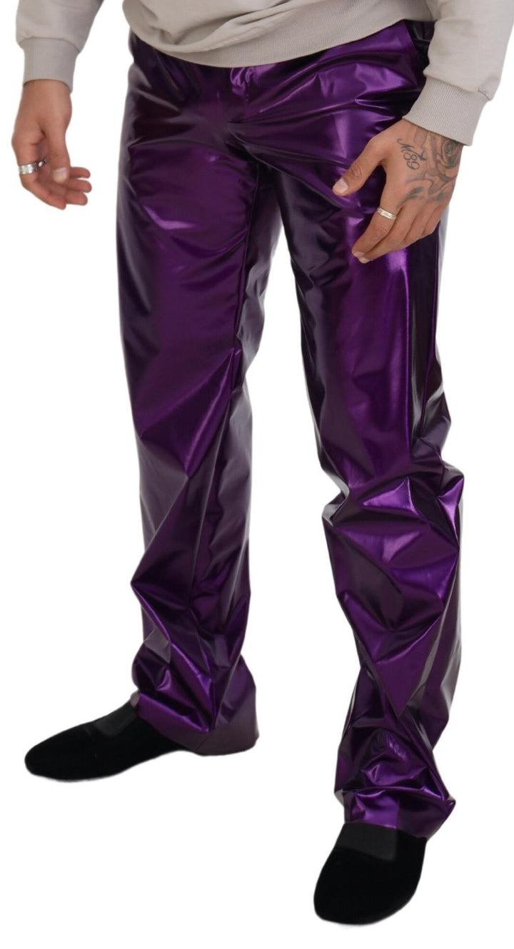 Dolce & Gabbana Purple Shining  Casual Pants