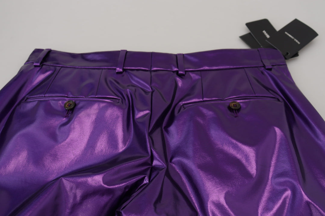 Dolce & Gabbana Purple Shining  Casual Pants