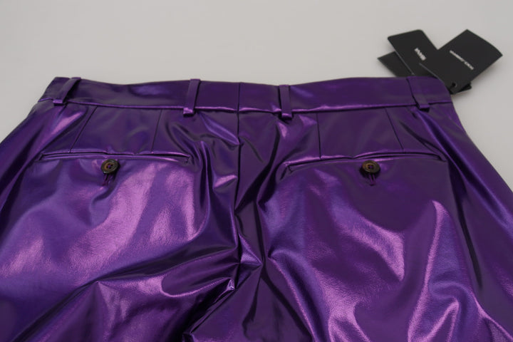 Dolce & Gabbana Purple Shining  Casual Pants