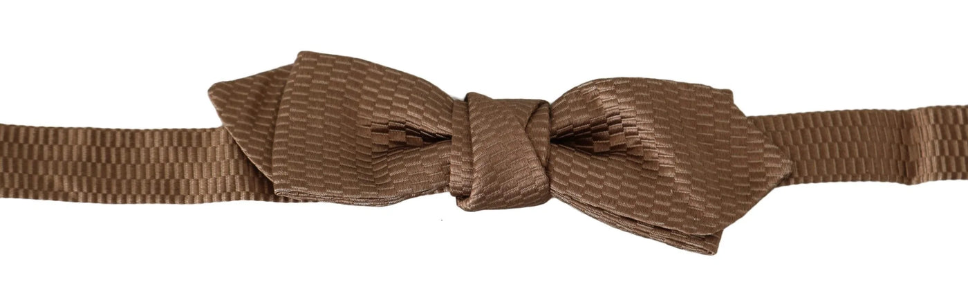 Dolce & Gabbana  Men Brown Gold Adjustable Neck Papillon Bow Tie #men, Accessories - New Arrivals, Brand_Dolce & Gabbana, Brown, Catch, Dolce & Gabbana, feed-agegroup-adult, feed-color-brown, feed-gender-male, feed-size-OS, Gender_Men, Kogan, Ties & Bowties - Men - Accessories at SEYMAYKA