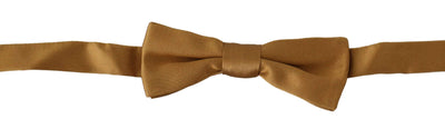 Dolce & Gabbana  Gold 100% Silk Adjustable Neck Papillon Men Bow Tie #men, Accessories - New Arrivals, Brand_Dolce & Gabbana, Catch, Dolce & Gabbana, feed-agegroup-adult, feed-color-gold, feed-gender-male, feed-size-OS, Gender_Men, Gold, Kogan, Ties & Bowties - Men - Accessories at SEYMAYKA