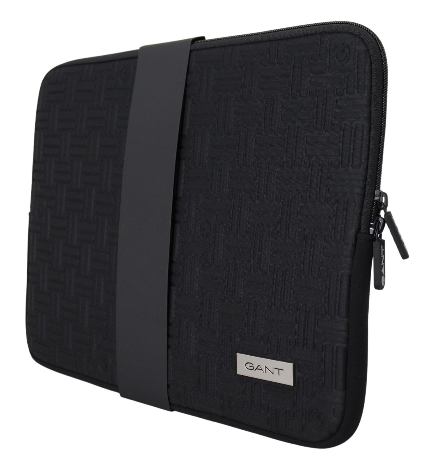 Gant Black Padded Pouch Bag Zipper Cover Sleeve Case