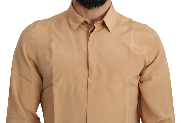 Dolce & Gabbana Yellow 100% Silk GOLD Top Slim Shirt #men, Brand_Dolce & Gabbana, Catch, Dolce & Gabbana, feed-agegroup-adult, feed-color-yellow, feed-gender-male, feed-size-IT38 | XS, feed-size-IT40 | M, feed-size-IT41 | L, feed-size-IT42 | XL, Gender_Men, IT38 | XS, IT40 | M, IT41 | L, IT42 | XL, Kogan, Men - New Arrivals, Shirts - Men - Clothing, Yellow at SEYMAYKA