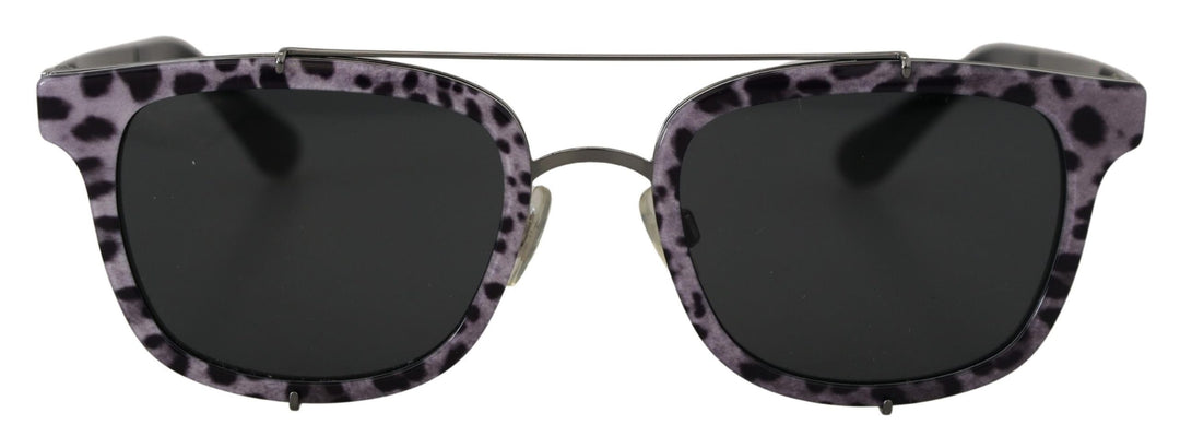 Dolce & Gabbana Purple Leopard Metal Frame  Shades DG2175 Sunglasses