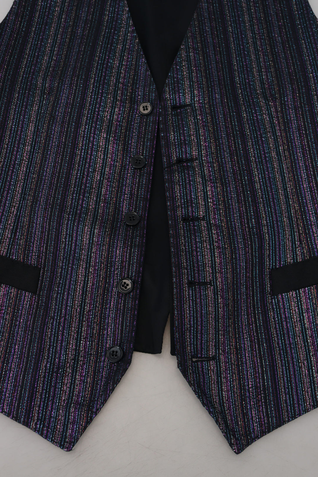 Dolce & Gabbana Multicolor Polyester Waistcoat Dress Formal Vest