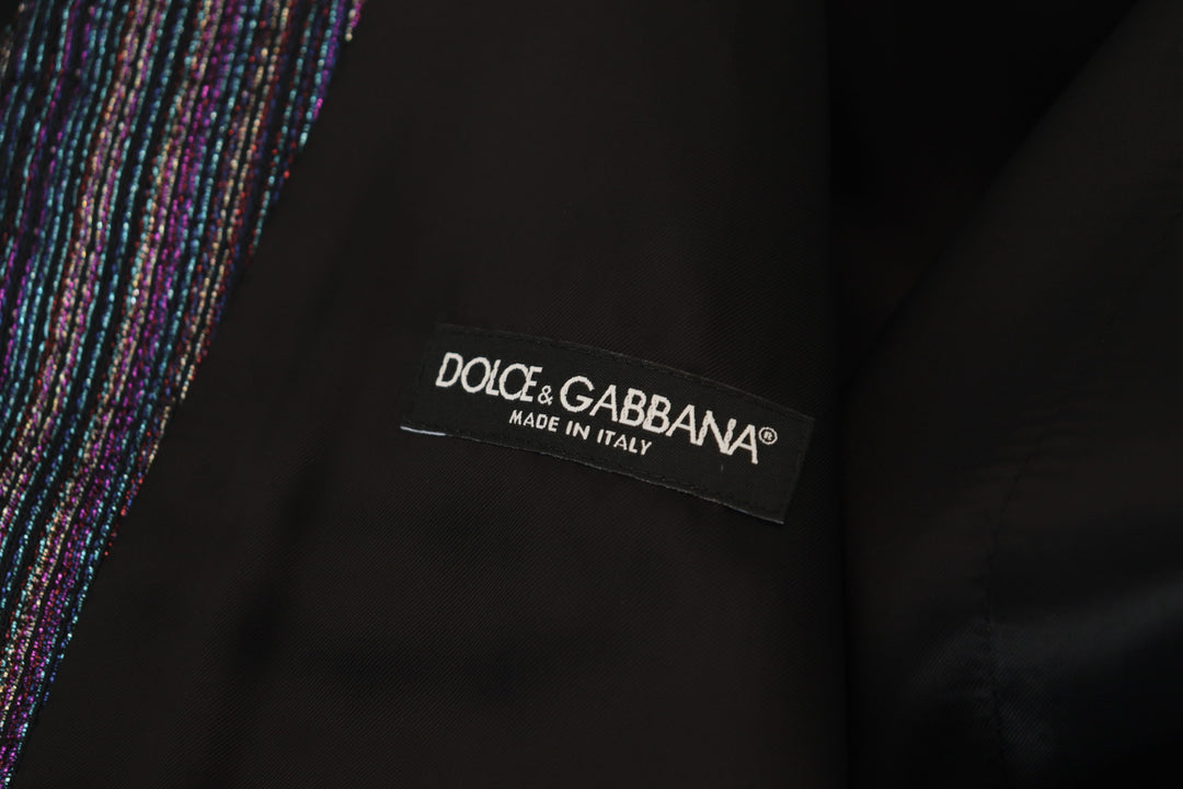 Dolce & Gabbana Multicolor Polyester Waistcoat Dress Formal Vest