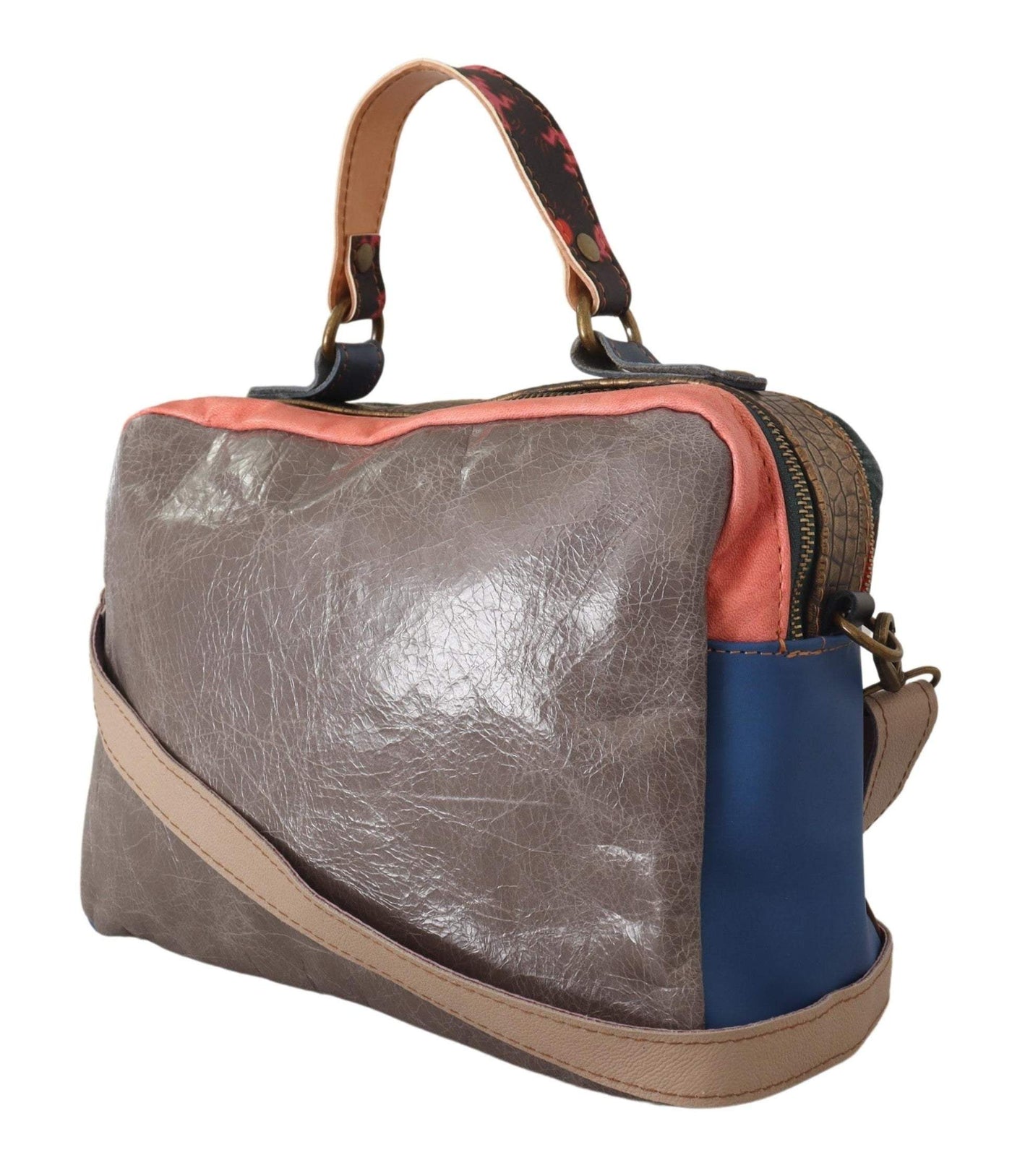EBARRITO Multicolor Genuine Leather Shoulder Strap Messenger Bag EBARRITO, feed-1, Multicolor, Shoulder Bags - Women - Bags at SEYMAYKA