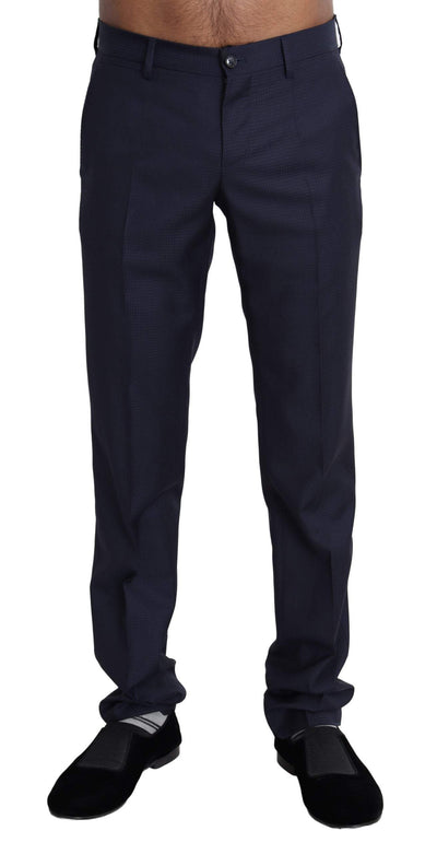 Dolce & Gabbana Navy Blue Dress Formal Men Trouser Pants #women, Dolce & Gabbana, feed-agegroup-adult, feed-color-Blue, feed-gender-female, feed-size-IT44 | XS, IT44 | XS, Jeans & Pants - Women - Clothing, Men - New Arrivals, Navy Blue at SEYMAYKA