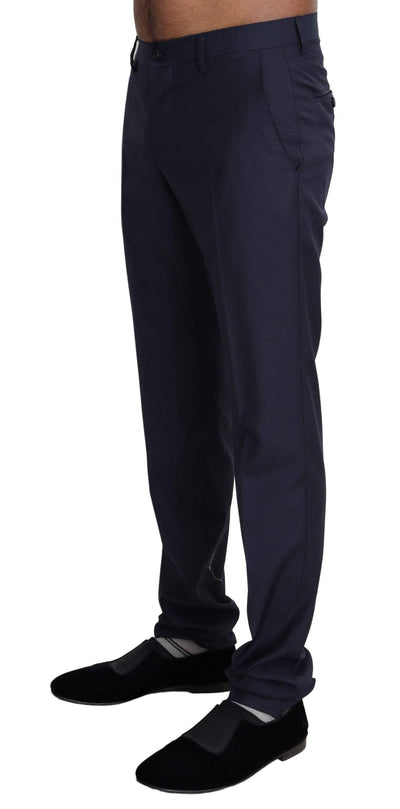 Dolce & Gabbana Navy Blue Dress Formal Men Trouser Pants #women, Dolce & Gabbana, feed-agegroup-adult, feed-color-Blue, feed-gender-female, feed-size-IT44 | XS, IT44 | XS, Jeans & Pants - Women - Clothing, Men - New Arrivals, Navy Blue at SEYMAYKA