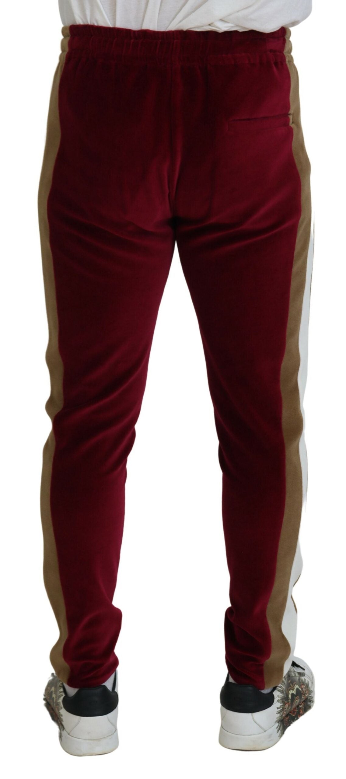 Dolce & Gabbana Multicolor Cotton Men Jogger Sweatpants Pants