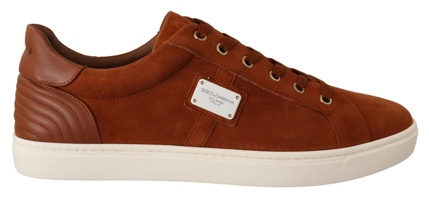 Dolce & Gabbana Light Brown Suede Leather Low Tops Sneakers #men, Brown, Dolce & Gabbana, EU39.5/US6.5, EU39/US6, EU40.5/US7.5, EU40/US7, EU41.5/US8.5, EU41/US8, EU42.5/US9.5, EU42/US9, EU43.5/US10.5, EU43/US10, EU44.5/US11.5, EU44/US11, feed-agegroup-adult, feed-color-Brown, feed-gender-male, Sneakers - Men - Shoes at SEYMAYKA