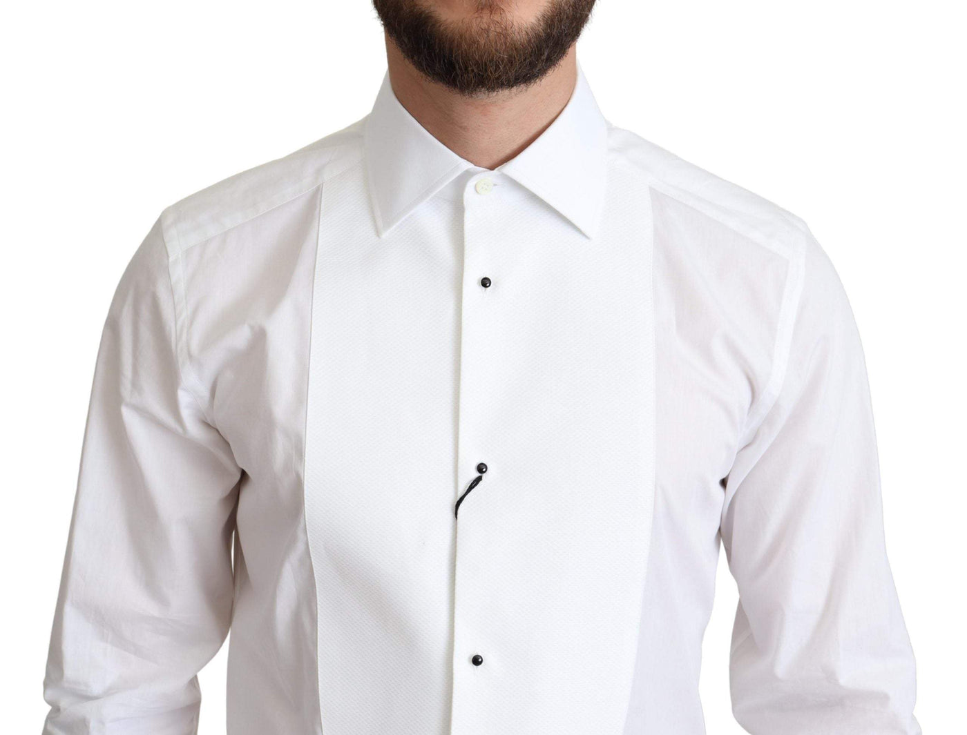 Dolce & Gabbana White Bib Cotton Poplin Men Formal Shirt #men, 44 | 3XL, Dolce & Gabbana, feed-agegroup-adult, feed-color-White, feed-gender-male, IT37 | XS, IT38 | XS, IT39 | S, IT40 | M, IT42 | XL, IT43 | XL, Shirts - Men - Clothing, White at SEYMAYKA
