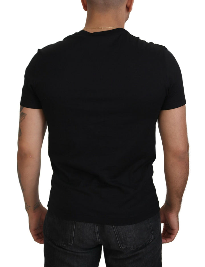 Dolce & Gabbana Black Logo Crew Neck Short Sleeves T-shirt