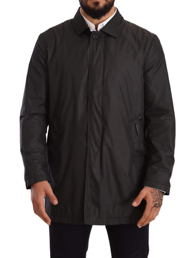 Dolce & Gabbana Black Polyester Mens Trench Coat Jacket #men, Black, Dolce & Gabbana, feed-agegroup-adult, feed-color-Black, feed-gender-male, IT44 | XS, IT46 | S, IT48 | M, IT50 | L, IT52 | L, IT54 | XL, IT56 | XXL, Jackets - Men - Clothing at SEYMAYKA