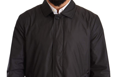 Dolce & Gabbana Black Polyester Mens Trench Coat Jacket #men, Black, Dolce & Gabbana, feed-agegroup-adult, feed-color-Black, feed-gender-male, IT44 | XS, IT46 | S, IT48 | M, IT50 | L, IT52 | L, IT54 | XL, IT56 | XXL, Jackets - Men - Clothing at SEYMAYKA