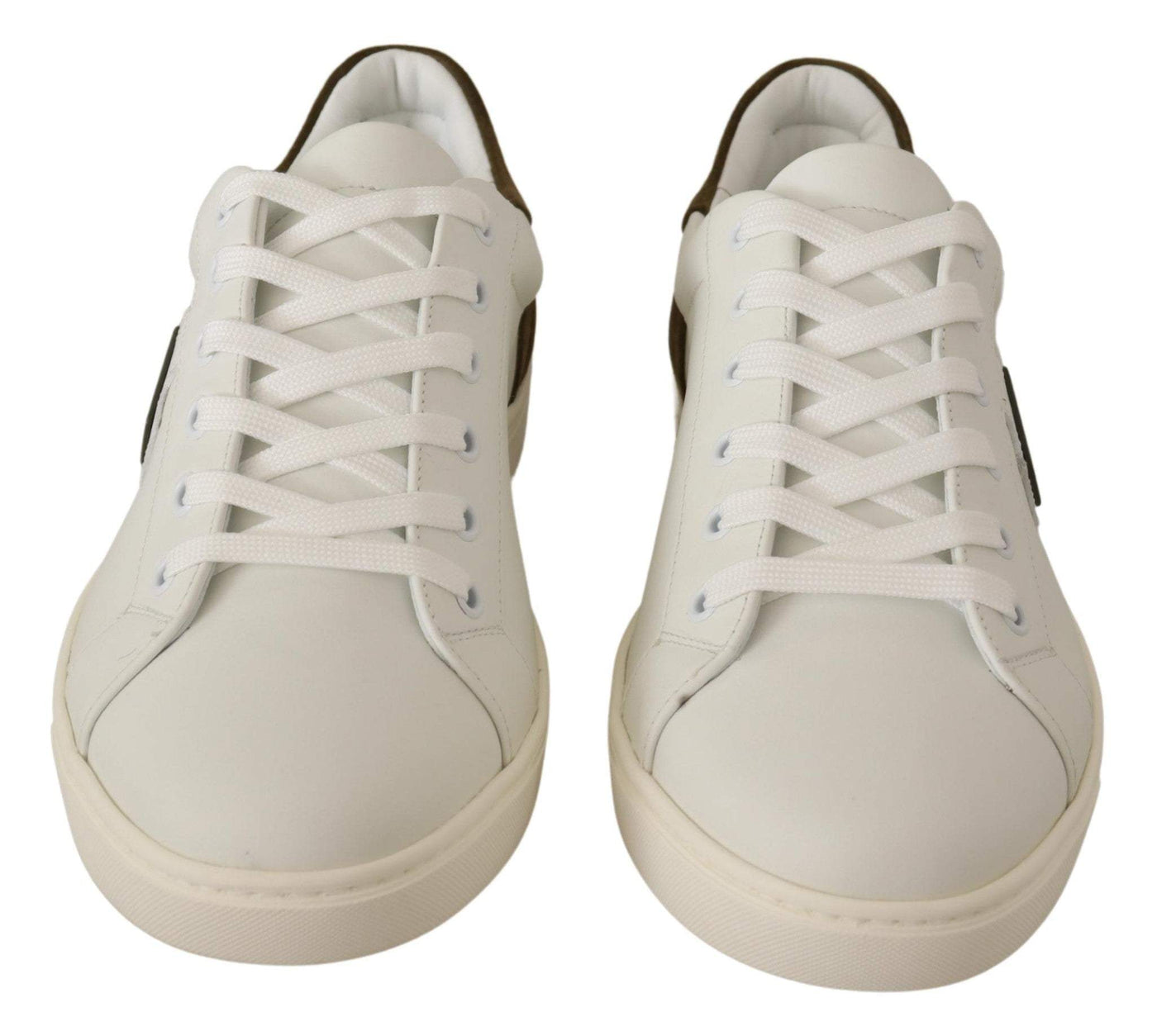 Dolce & Gabbana White Suede Leather Mens Low Tops Sneakers #men, Dolce & Gabbana, EU39.5/US6.5, EU39/US6, EU40.5/US7.5, EU40/US7, EU41/US8, EU44.5/US11.5, EU45/US12, feed-agegroup-adult, feed-color-White, feed-gender-male, Sneakers - Men - Shoes, White at SEYMAYKA