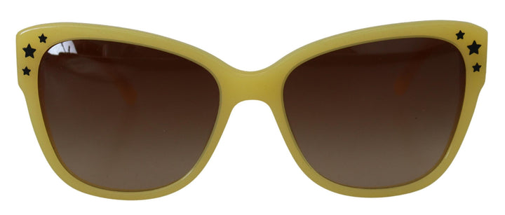 Dolce & Gabbana Yellow Acetate Frame Stars Embellisht DG4124 Sunglasses