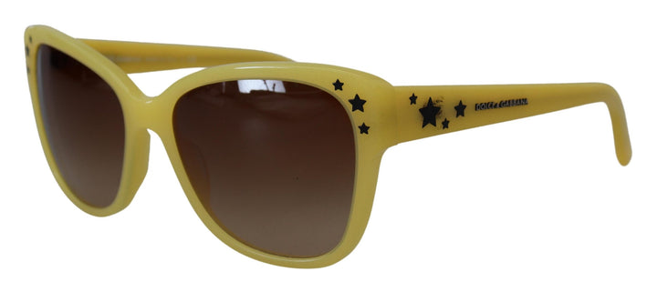 Dolce & Gabbana Yellow Acetate Frame Stars Embellisht DG4124 Sunglasses