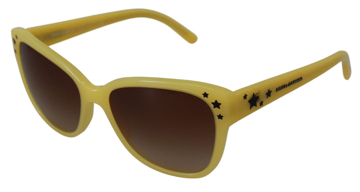 Dolce & Gabbana Yellow Acetate Frame Stars Embellisht DG4124 Sunglasses