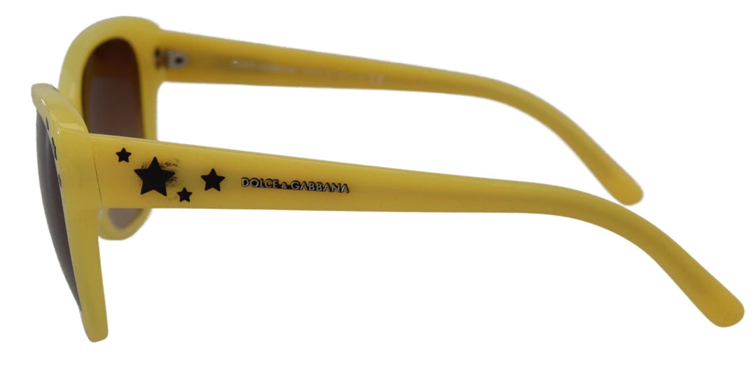 Dolce & Gabbana Yellow Acetate Frame Stars Embellisht DG4124 Sunglasses