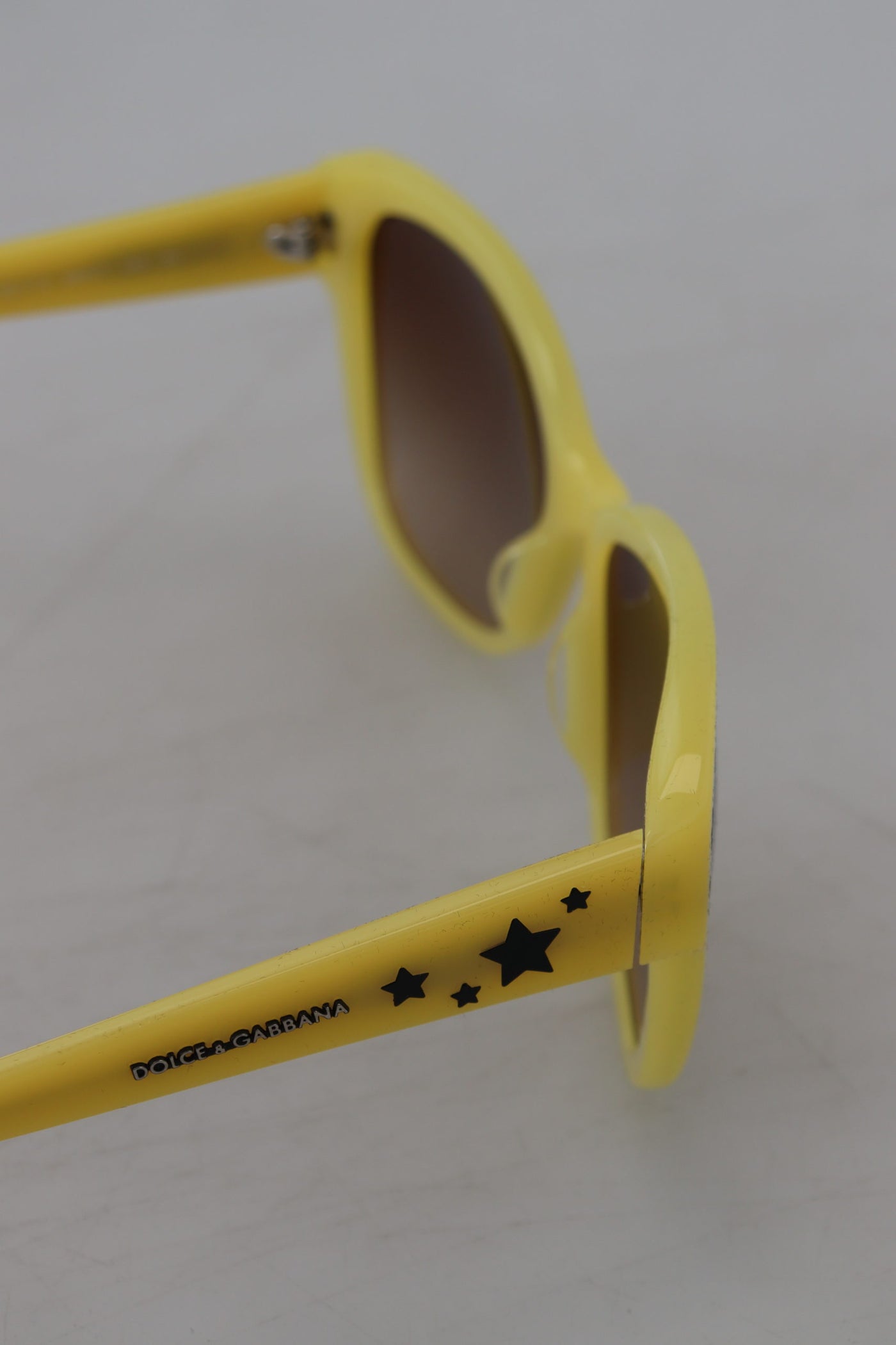 Dolce & Gabbana Yellow Acetate Frame Stars Embellisht DG4124 Sunglasses