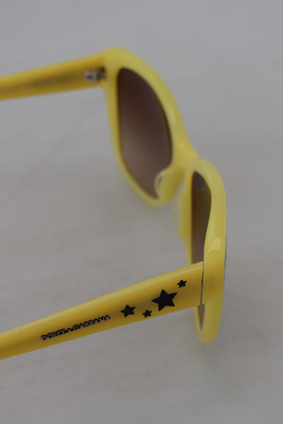 Dolce & Gabbana Yellow Acetate Frame Stars Embellisht DG4124 Sunglasses