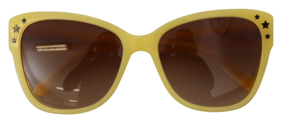 Dolce & Gabbana Yellow Acetate Frame Stars Embellisht DG4124 Sunglasses