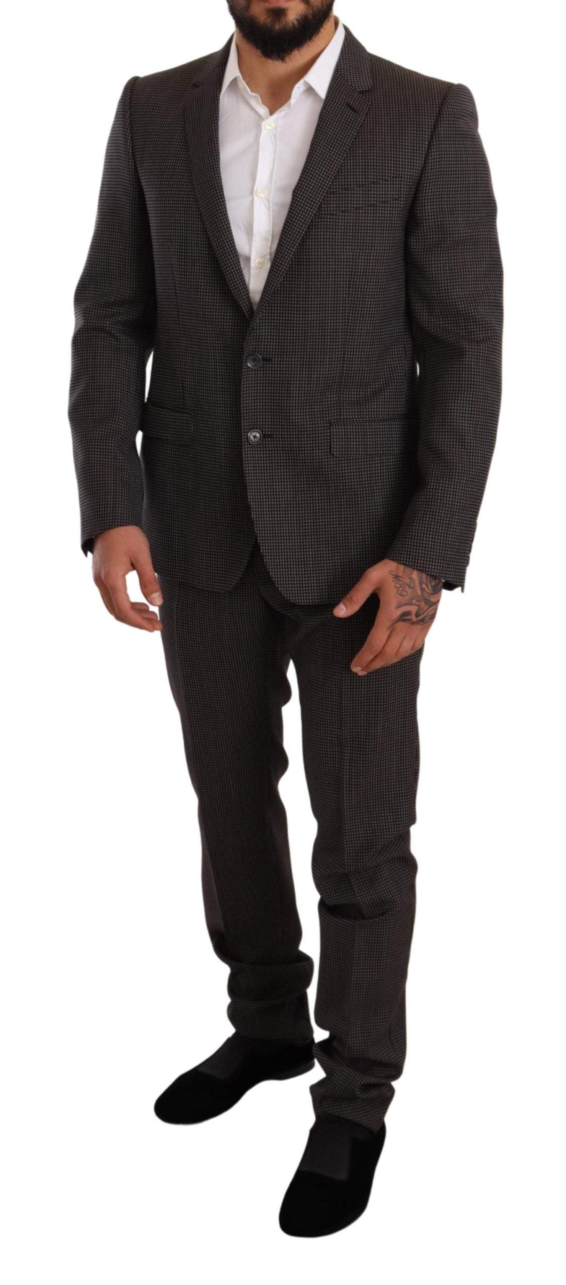 Dolce & Gabbana Black Fantasy Pattern Wool MARTINI Suit #men, Black, Dolce & Gabbana, feed-agegroup-adult, feed-color-Black, feed-gender-male, IT50 | L, Suits - Men - Clothing at SEYMAYKA