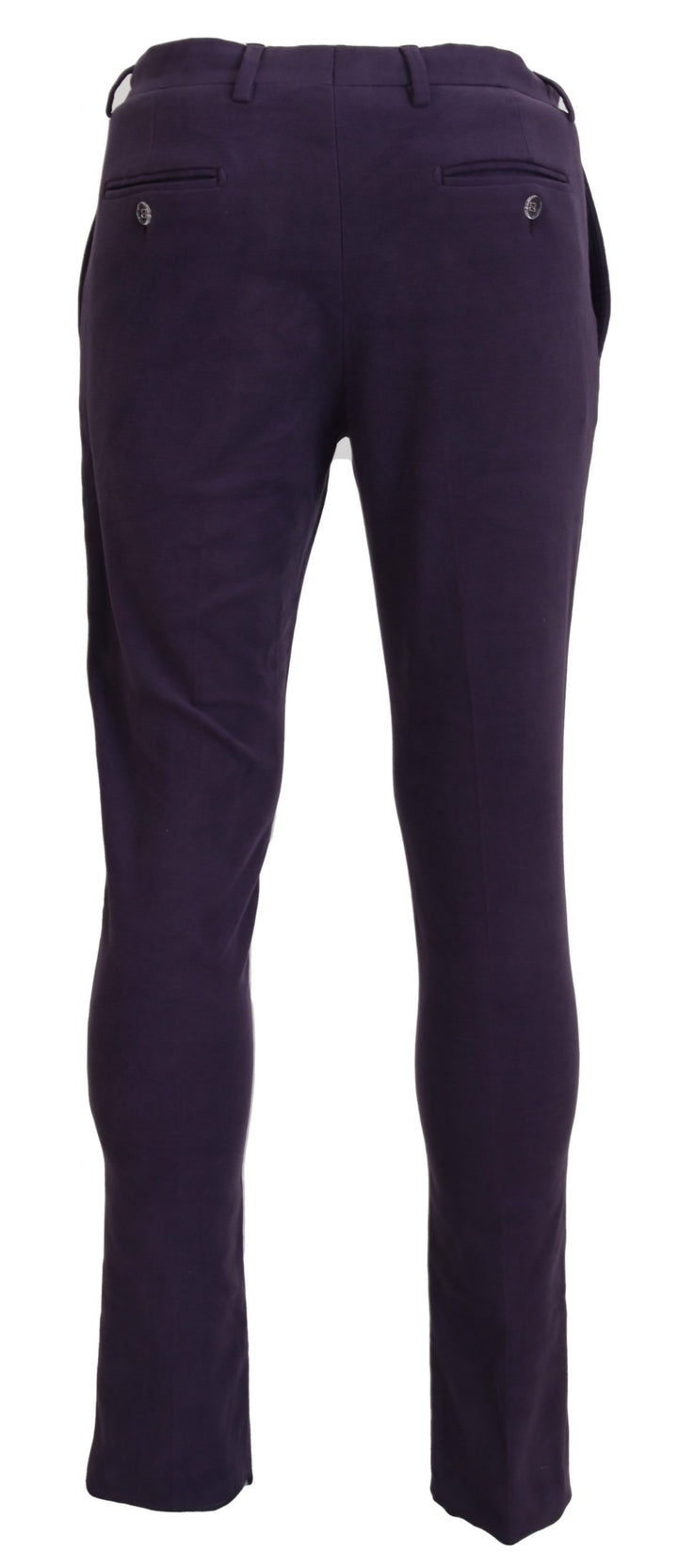 BENCIVENGA Purple Pure Cotton Tapered s Pants