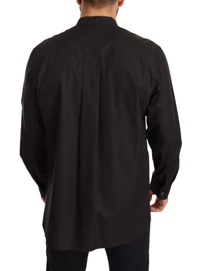 Dolce & Gabbana Black 100% Cotton Formal Dress Top Shirt #men, Black, Dolce & Gabbana, feed-agegroup-adult, feed-color-Black, feed-gender-male, IT38 | XS, IT40 | M, IT41 | L, IT44 | 3XL, Shirts - Men - Clothing at SEYMAYKA