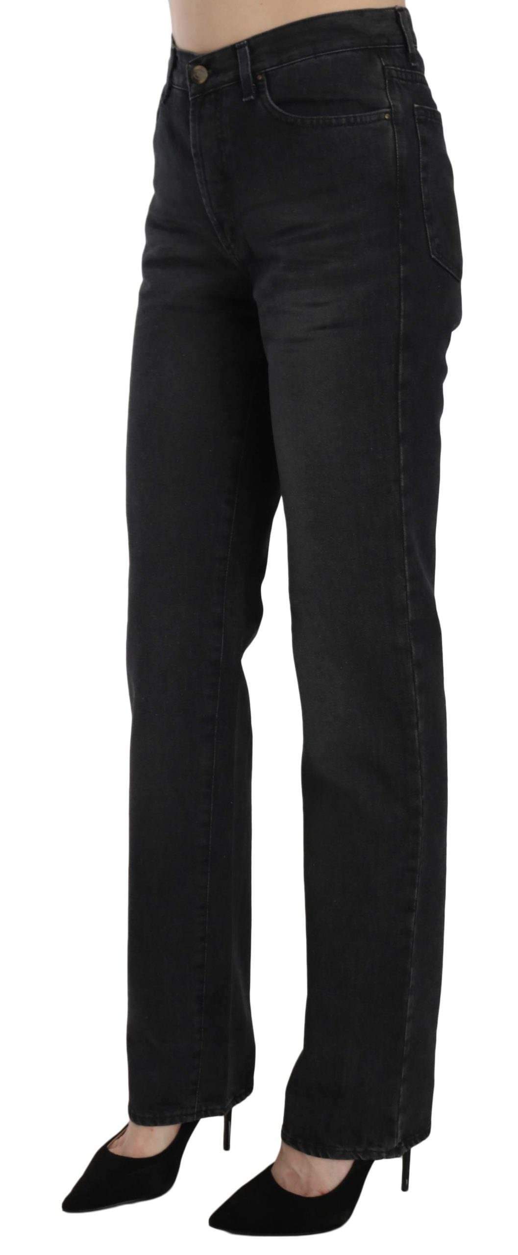 Just Cavalli Washed High Waist Straight Denim Pants Jeans #women, Black, Catch, feed-agegroup-adult, feed-color-black, feed-gender-female, feed-size-W30, Gender_Women, Jeans & Pants - Women - Clothing, Just Cavalli, Kogan, W30, Women - New Arrivals at SEYMAYKA